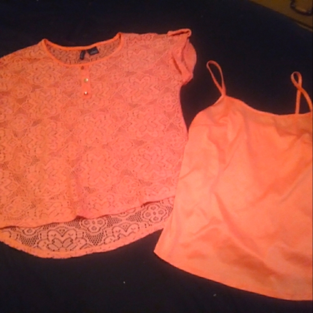 Lace top w tank